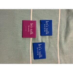 Vintage Avon Set Of 3 Collectible Buttons -Avon Advertisement “Let’s Talk Avon”